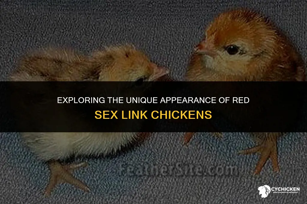 what does a red sex link chicken look like