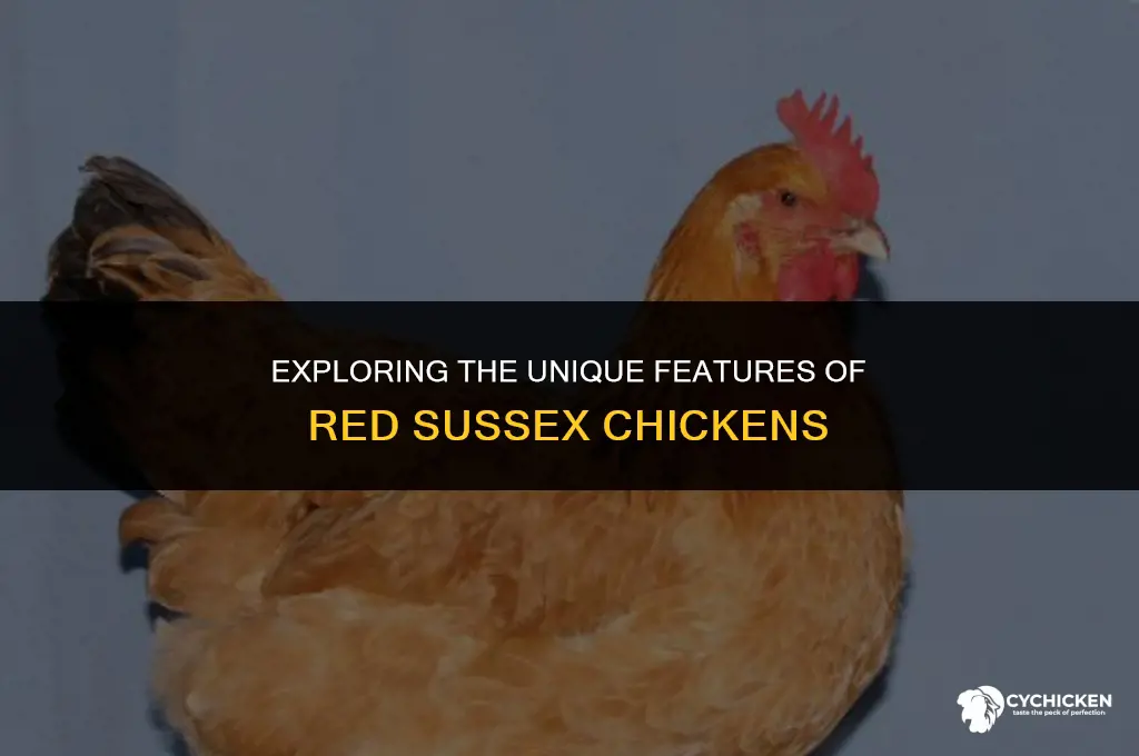 what does a red sussex chicken look like