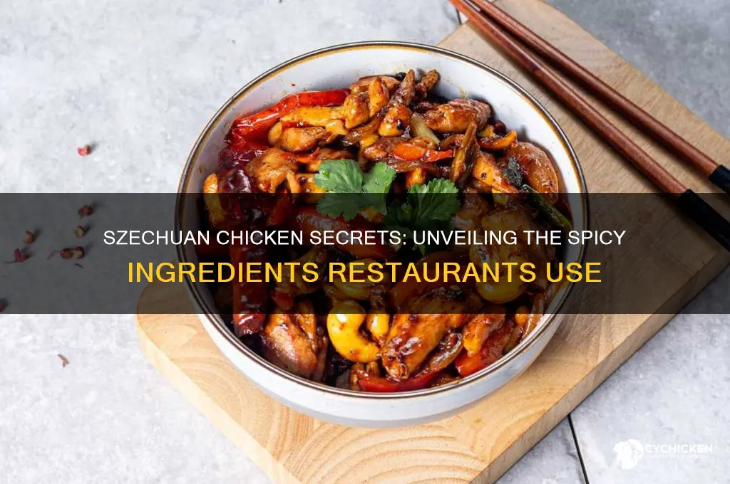 what does a restaurant put in szechuan chicken