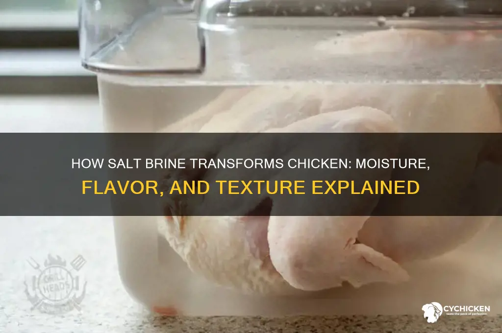 what does a salt brine do to chicken