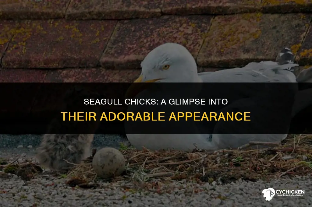 what does a seagull chick look like