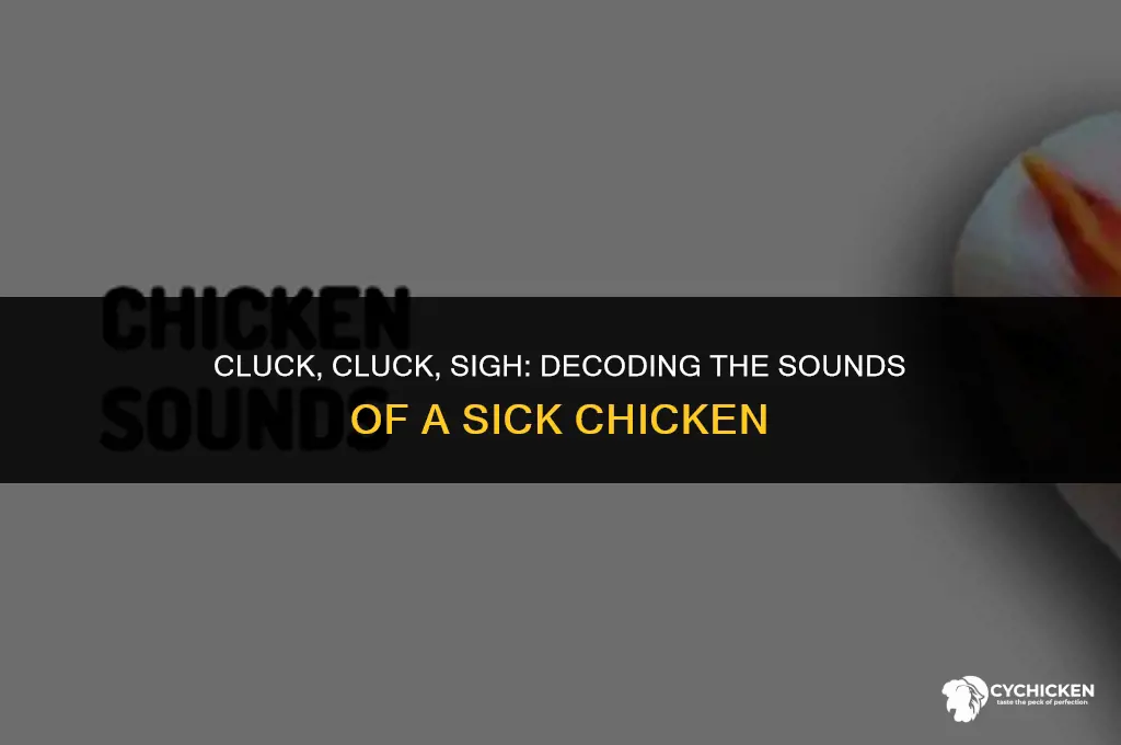 what does a sick chicken sound like