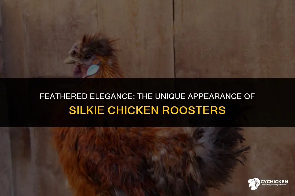 what does a silkie chicken rooster look like