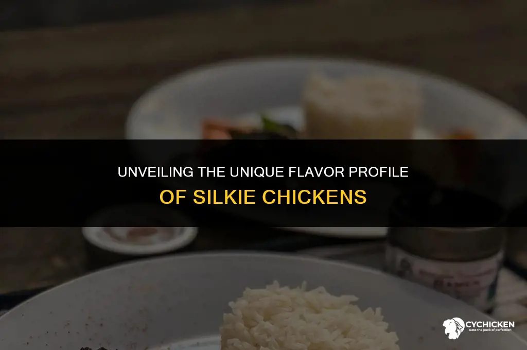 what does a silkie chicken taste like