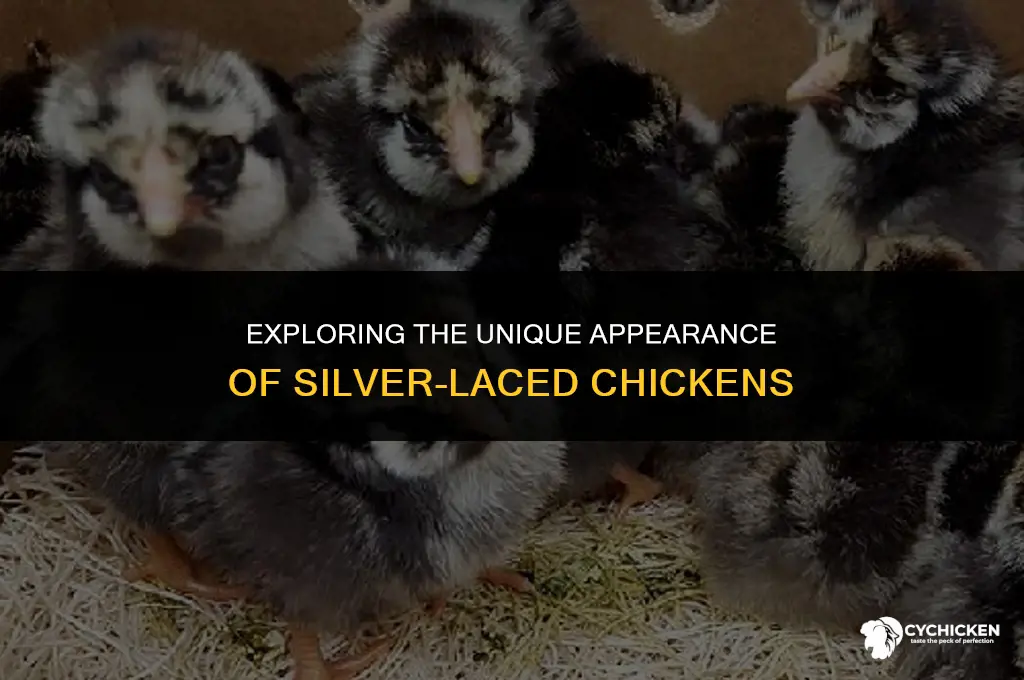 what does a silver laced chick look like