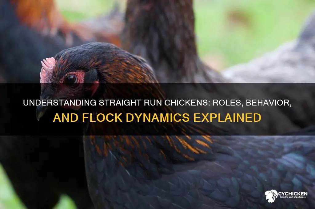 what does a straight run chicken do