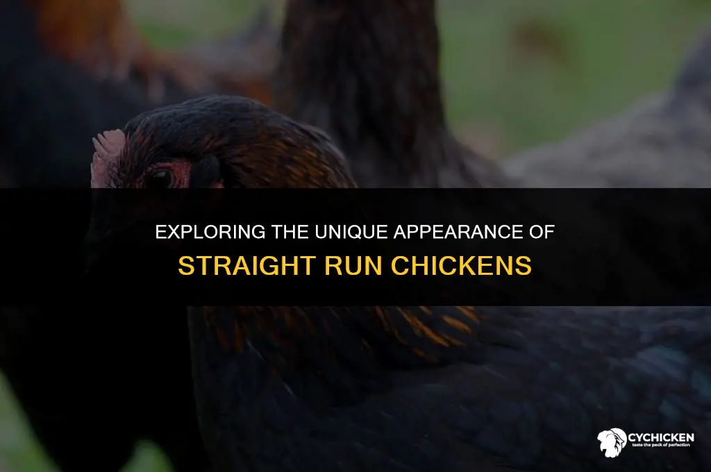 what does a straight run chicken look like
