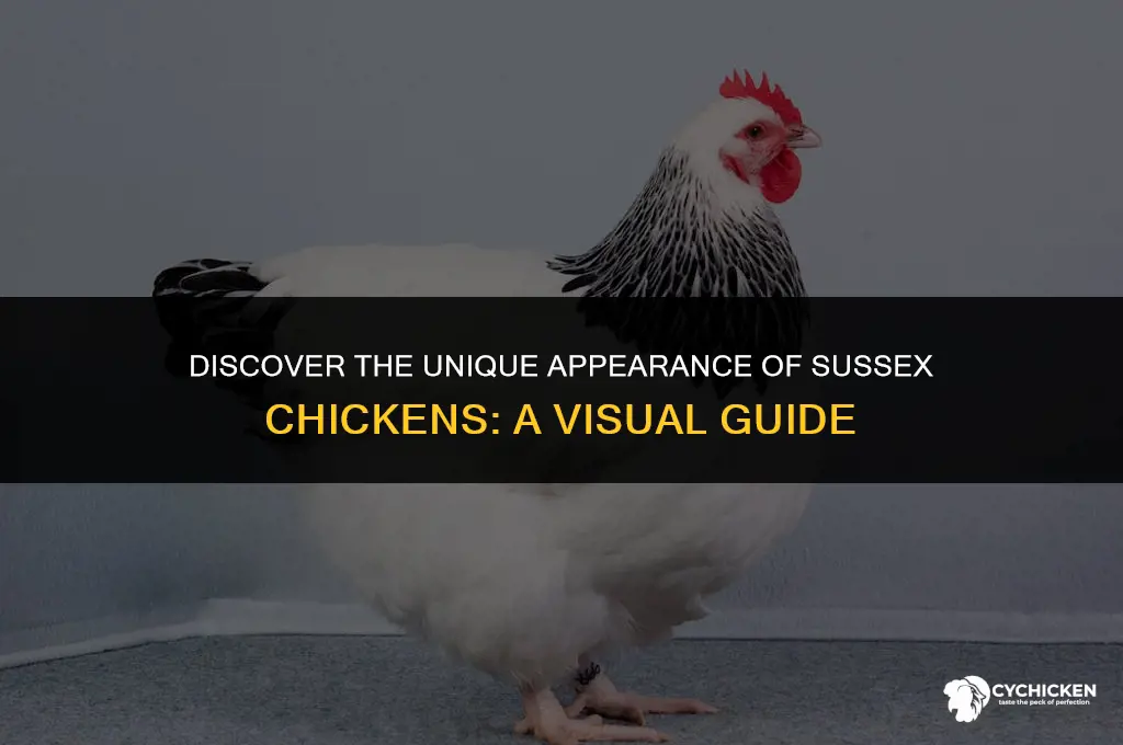 what does a sussex chicken look like