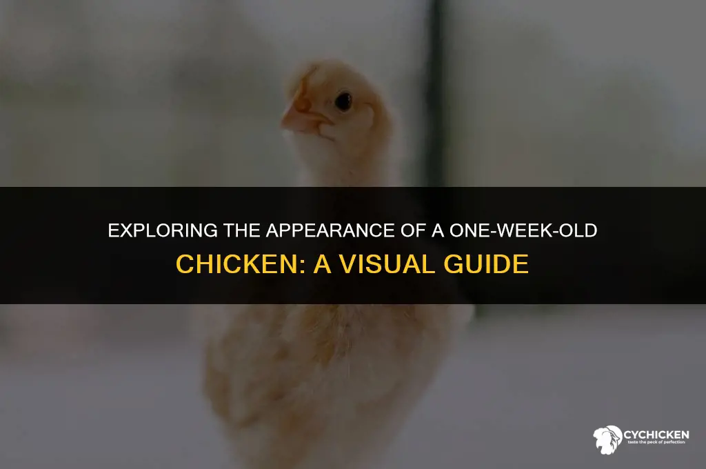 what does a week old chicken look like