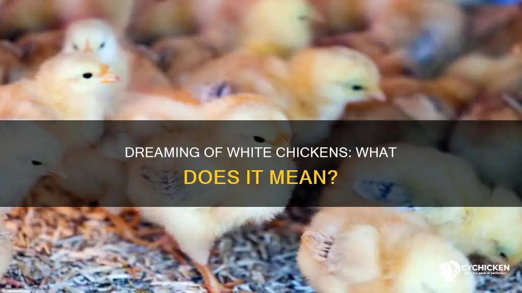 what does a white chicken mean in a dream