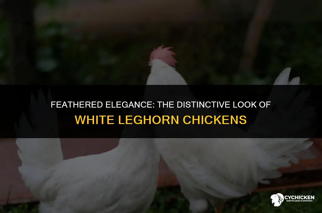 what does a white leghorn chicken look like