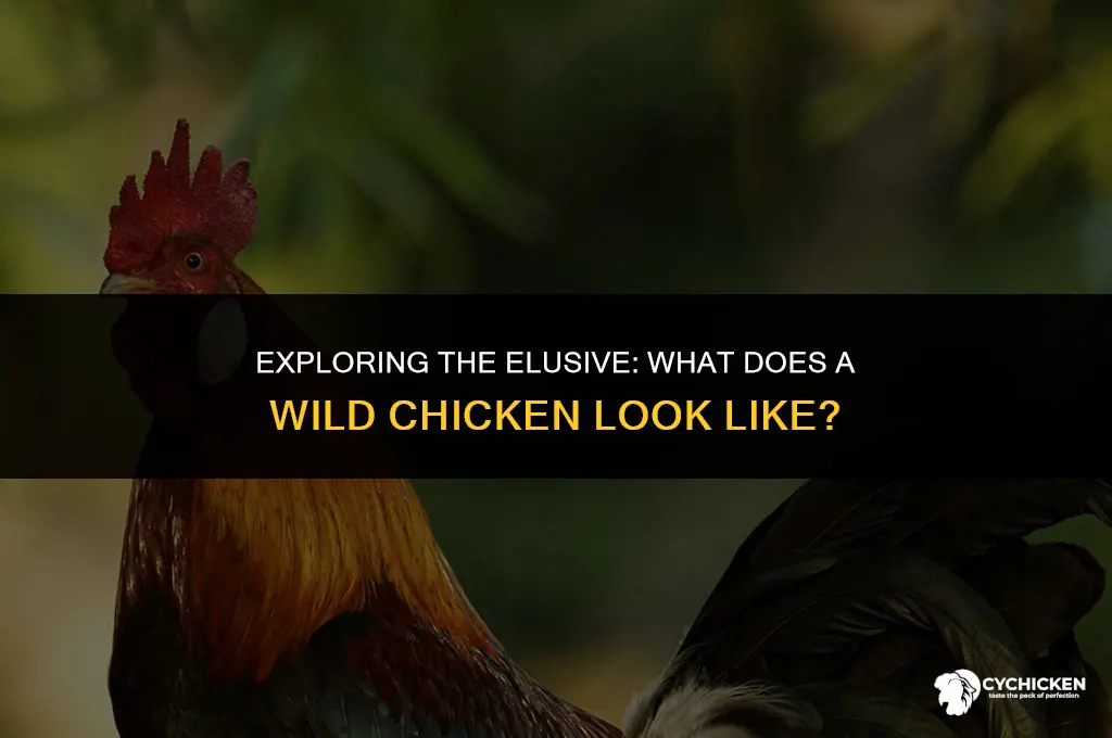 what does a wild chicken look like