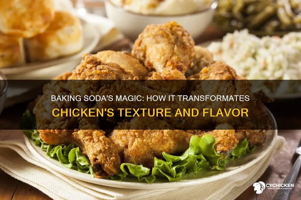 what does adding baking soda to chicken do