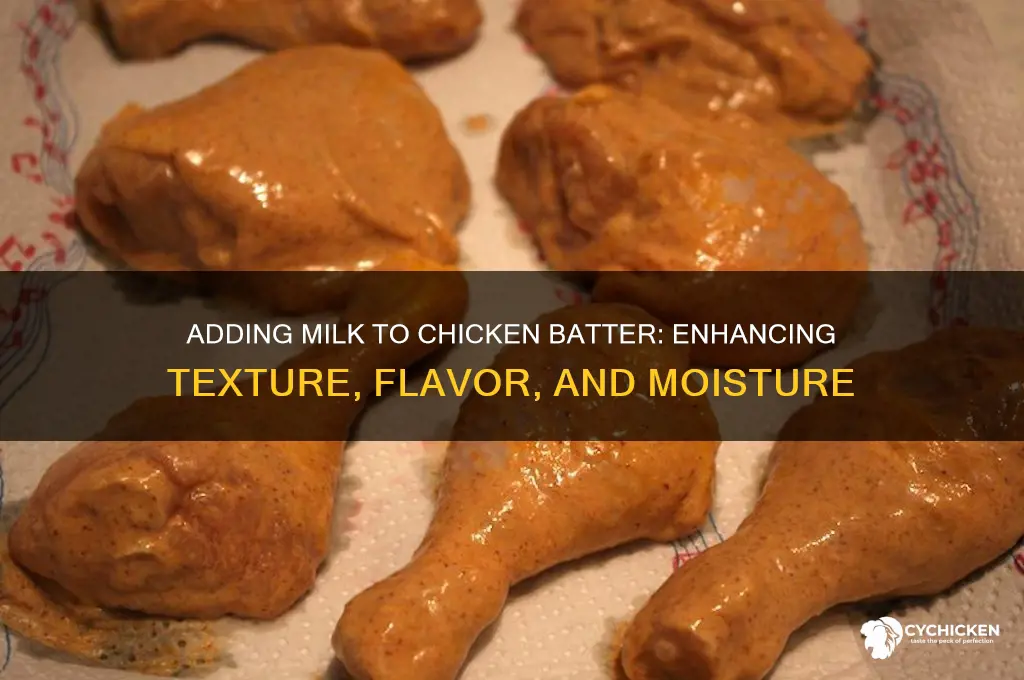 what does adding milk to chicken batter do
