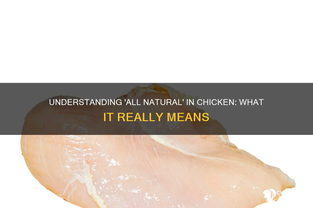 what does all natural mean in chicken