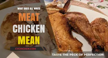 Understanding All White Meat Chicken: Definition, Benefits, and Culinary Uses