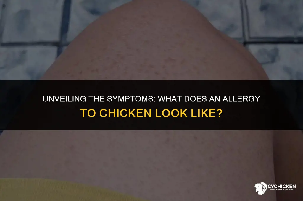 what does an allergy to chicken look like