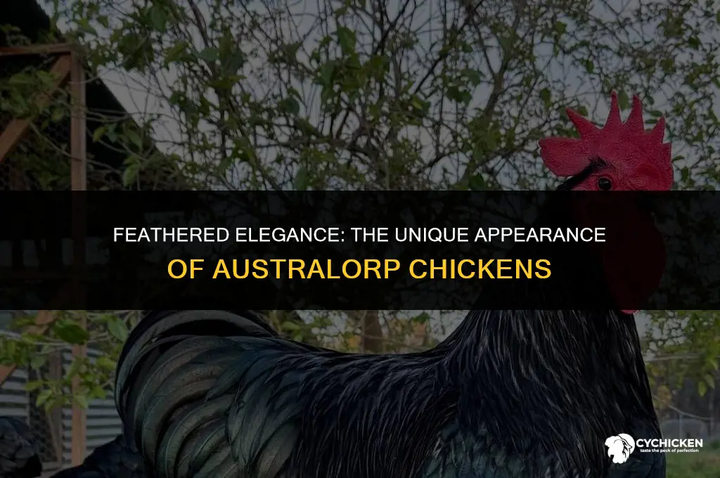 what does an austrolorp chicken look like