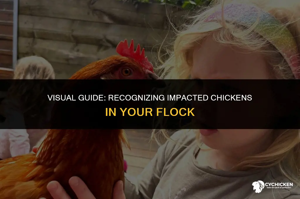 what does an impacted chicken look like