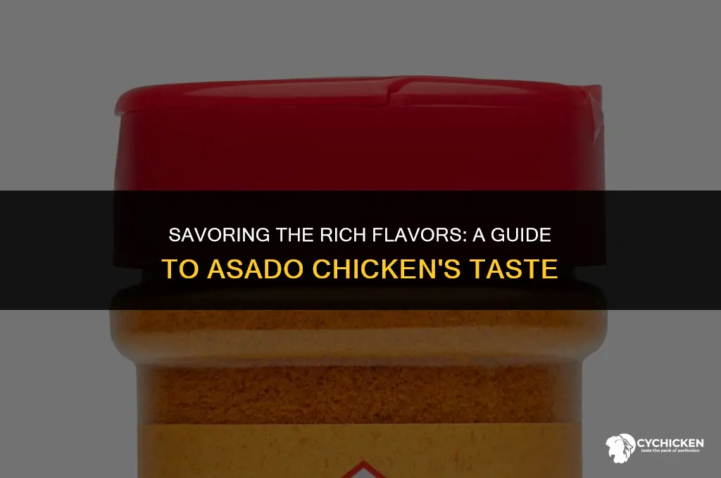 what does asado chicken taste like