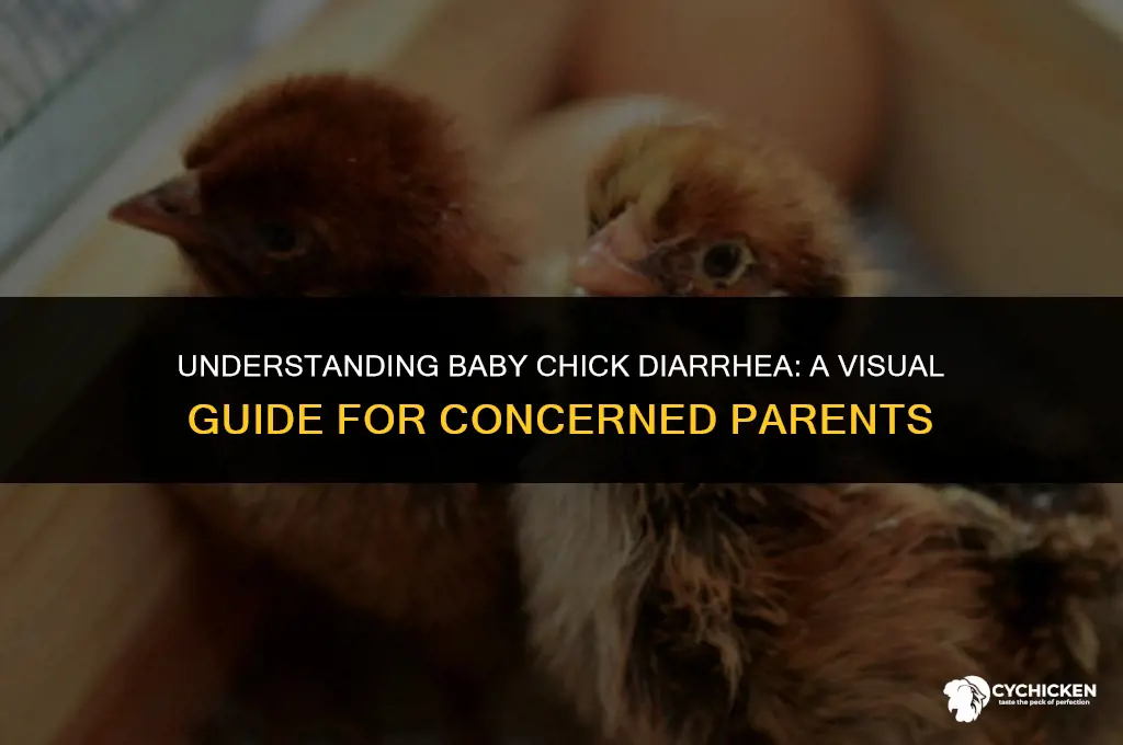 what does baby chick diarrhea look like