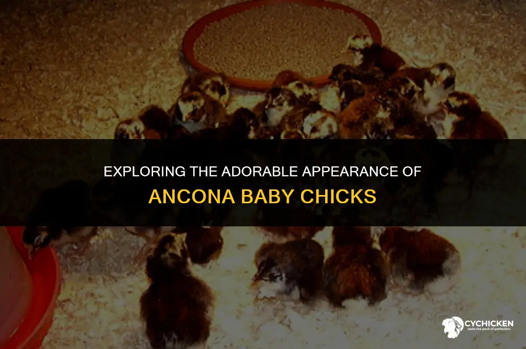 what does baby chicks of ancona look like