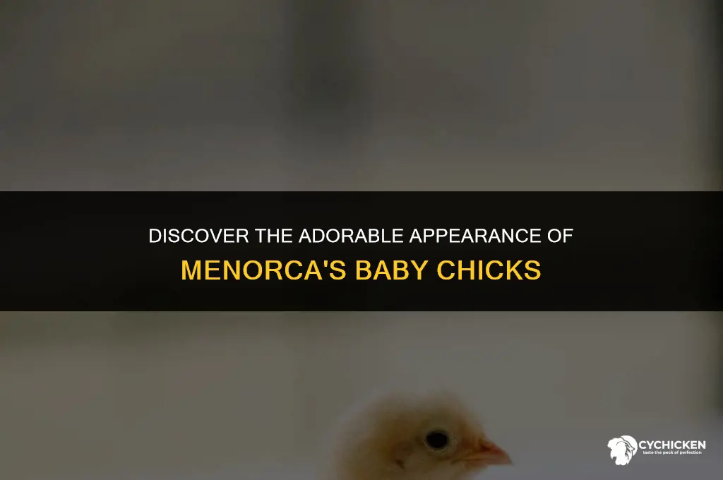what does baby chicks of minorca look like