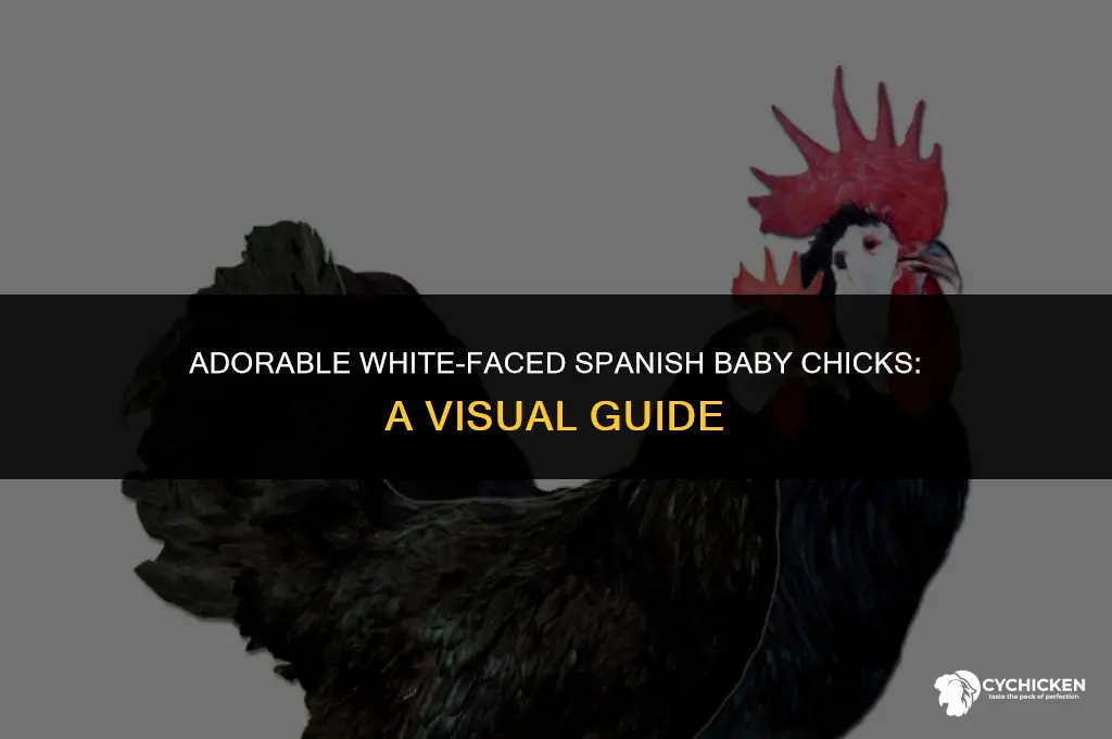 what does baby chicks of white faced spanish look like