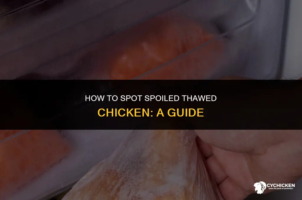 what does bad thawed chicken look like
