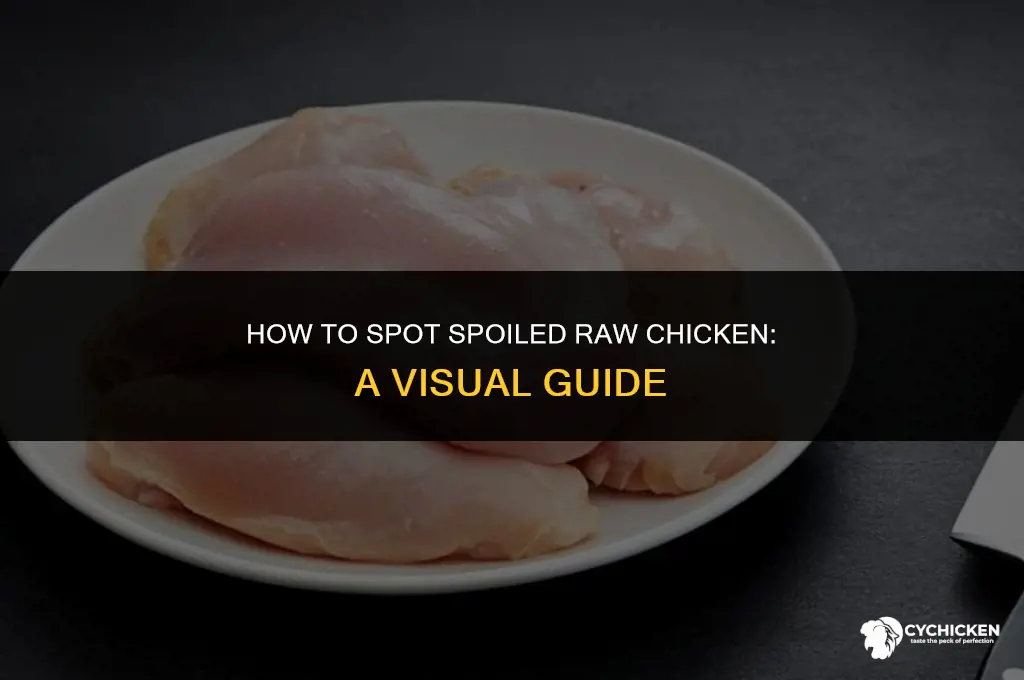what does bad uncooked chicken look like