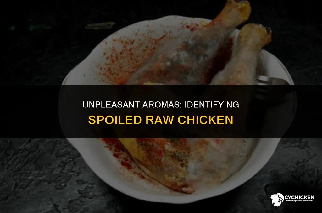 what does bad uncooked chicken smell like