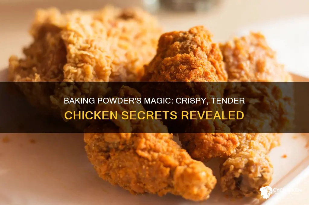 what does baking powder do for chicken