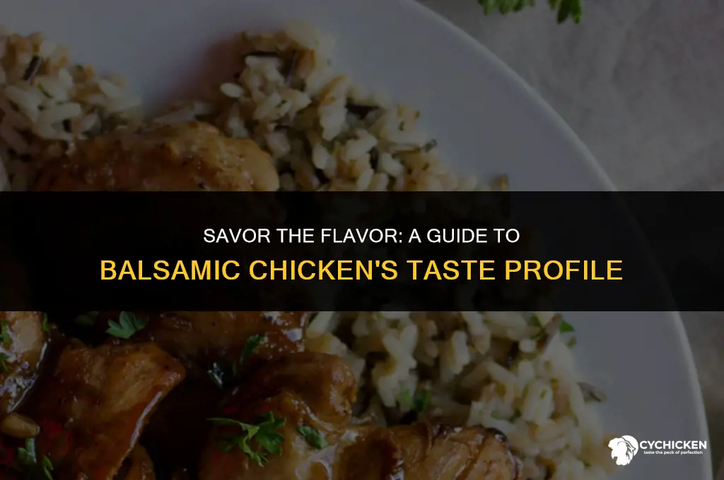 what does balsamic chicken taste like