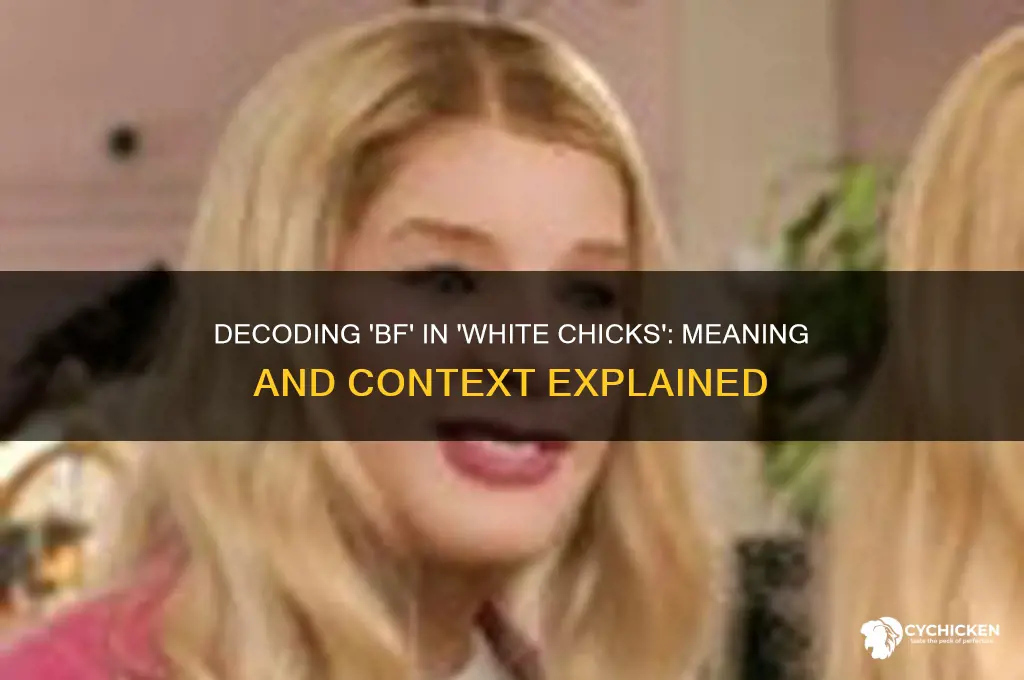 what does bf mean in white chicks