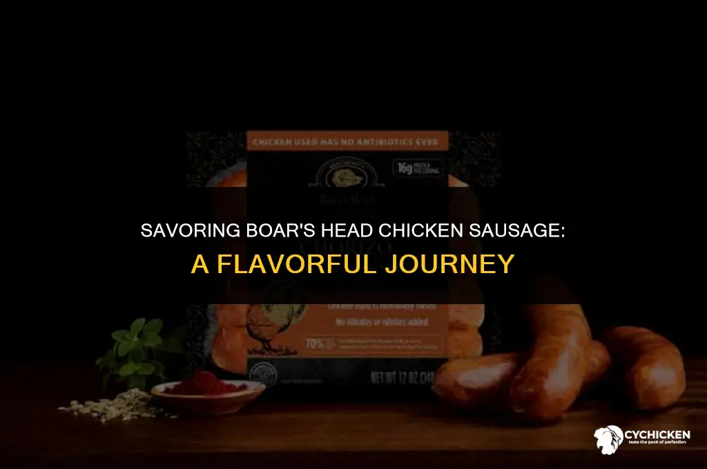 what does boars head chicken sausage tasye like