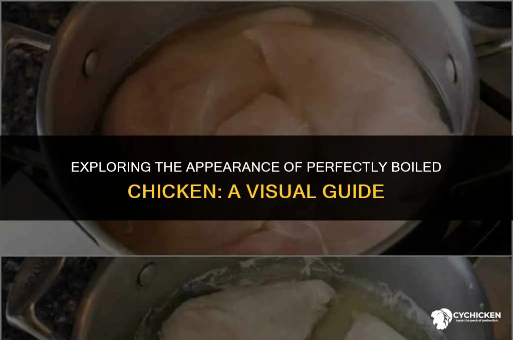 what does boiled chicken look like