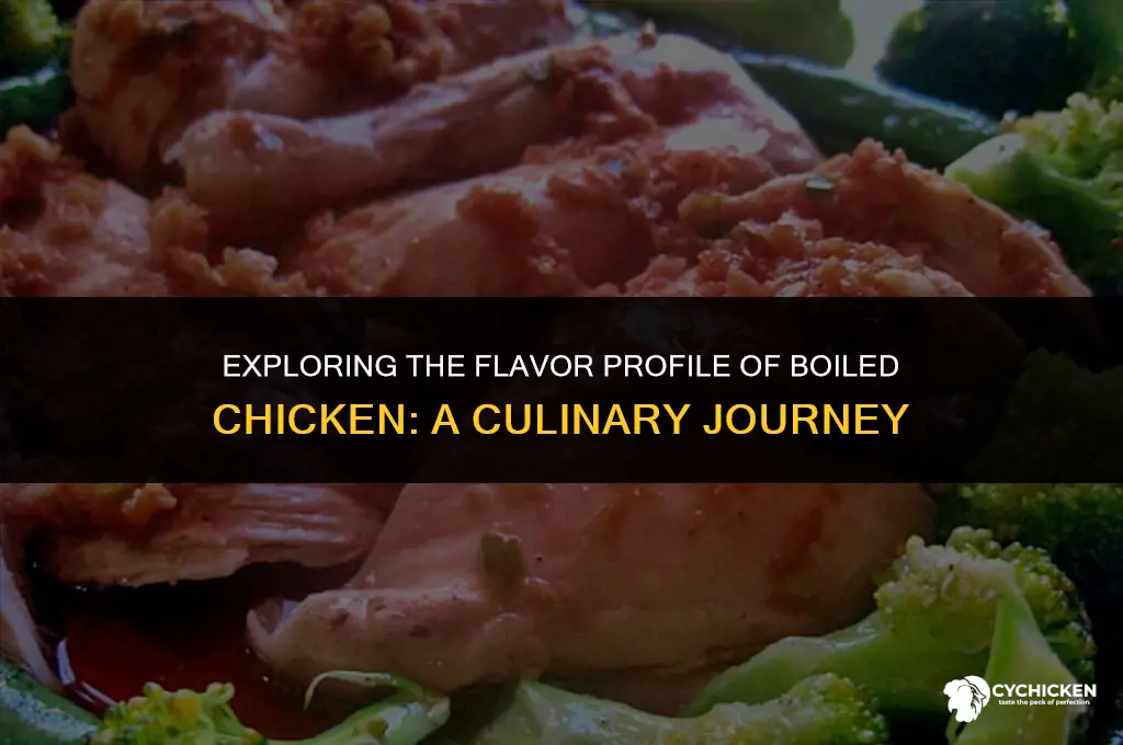 what does boiled chicken taste like