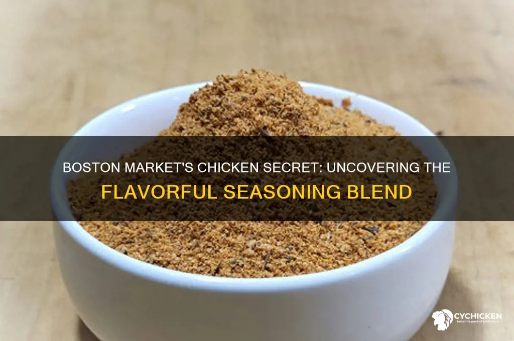 what does boston market put on their chicken