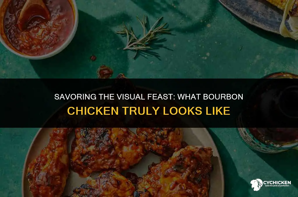 what does bourbon chicken look like