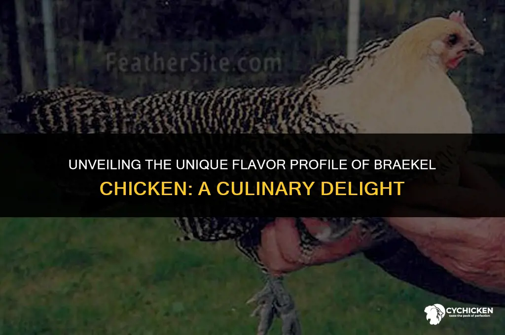 what does braekel chicken taste like