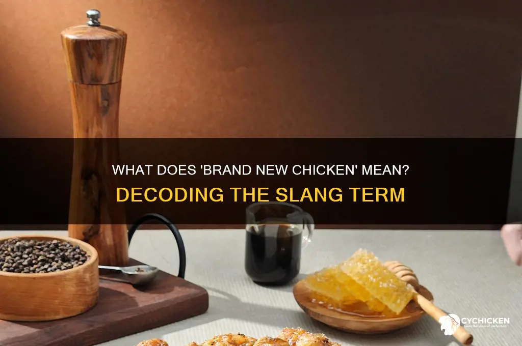 what does brand new chicken mean slang