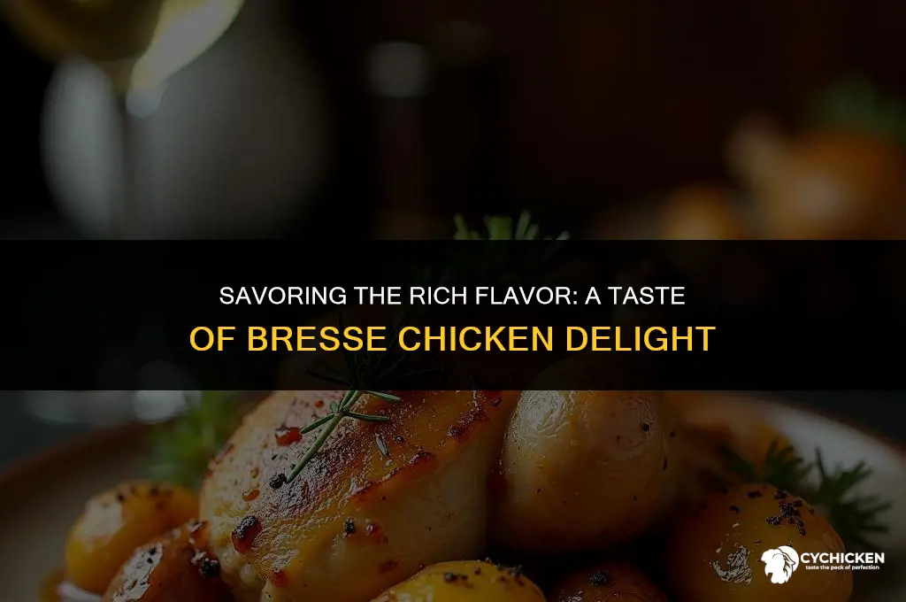 what does bresse chicken taste like