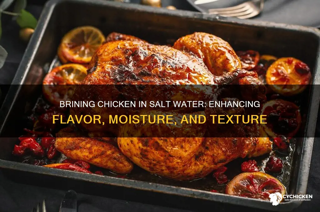 what does brining chicken in salt water do