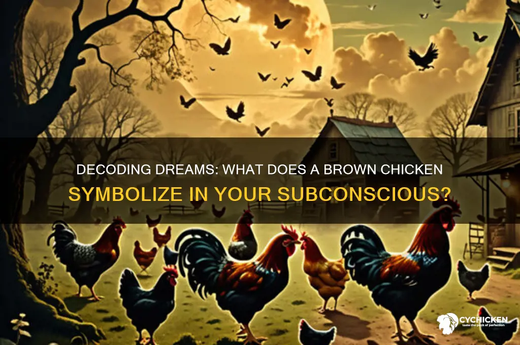 what does brown chicken mean in a dream
