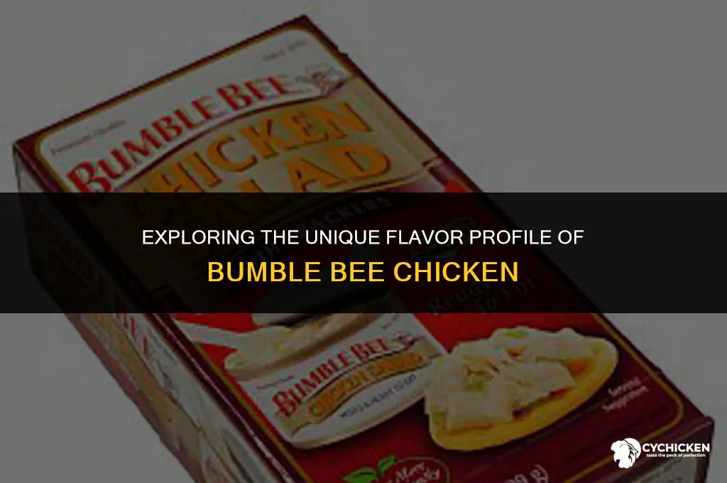 what does bumble bee chicken taste like