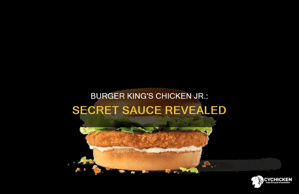 what does burger kng put on its chicken jr