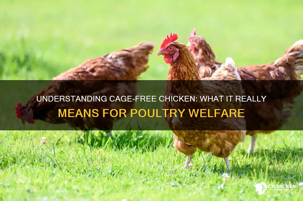 what does cage free chicken really mean