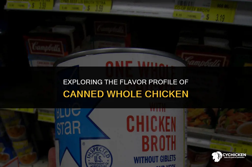 what does canned whole chicken taste like