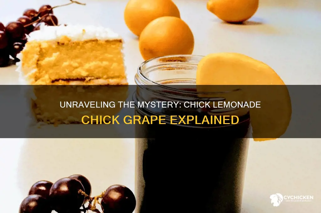 what does chick lemonade chick grape mean