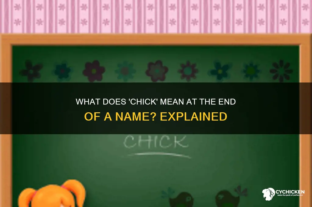 what does chick mean at end of name